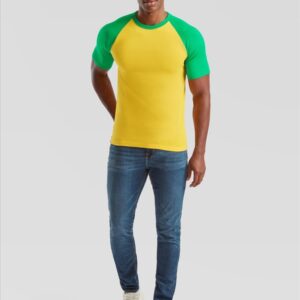 Fruit of the Loom Valueweight SS Baseball T – T-shirt bedrukken