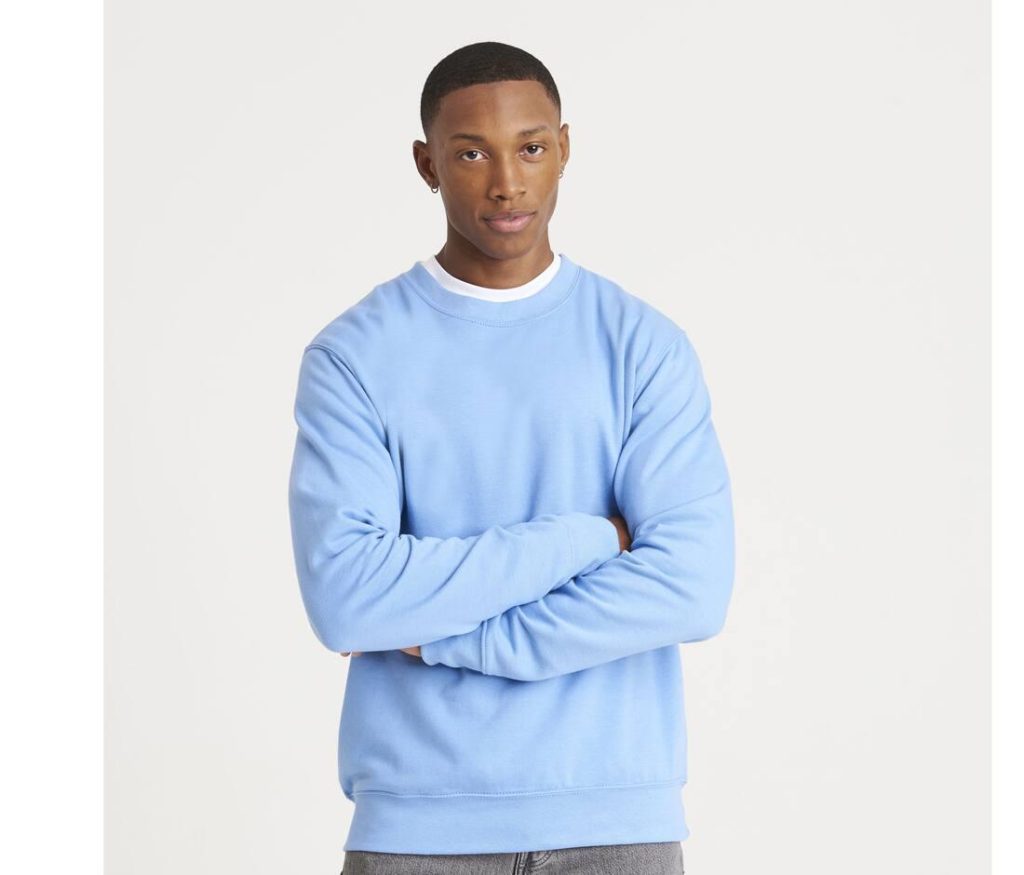 AWDis sweater in lichtblauw