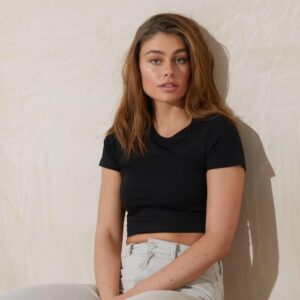 WOMEN'S TRI-BLEND CROPPED T – crop top bedrukken