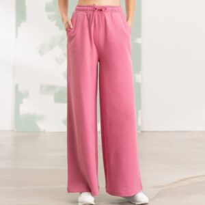 WOMEN'S SUSTAINABLE FASHION WIDE LEG JOGGERS – trainingsbroek kopen