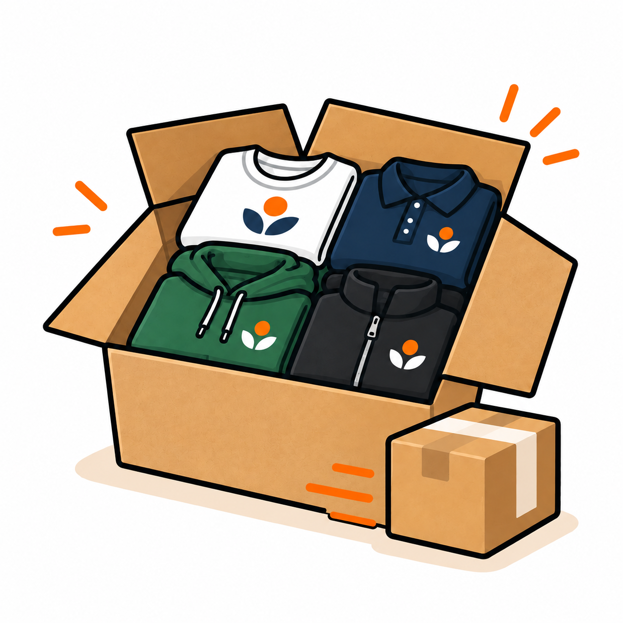 Ontvang jouw bedrukte kleding